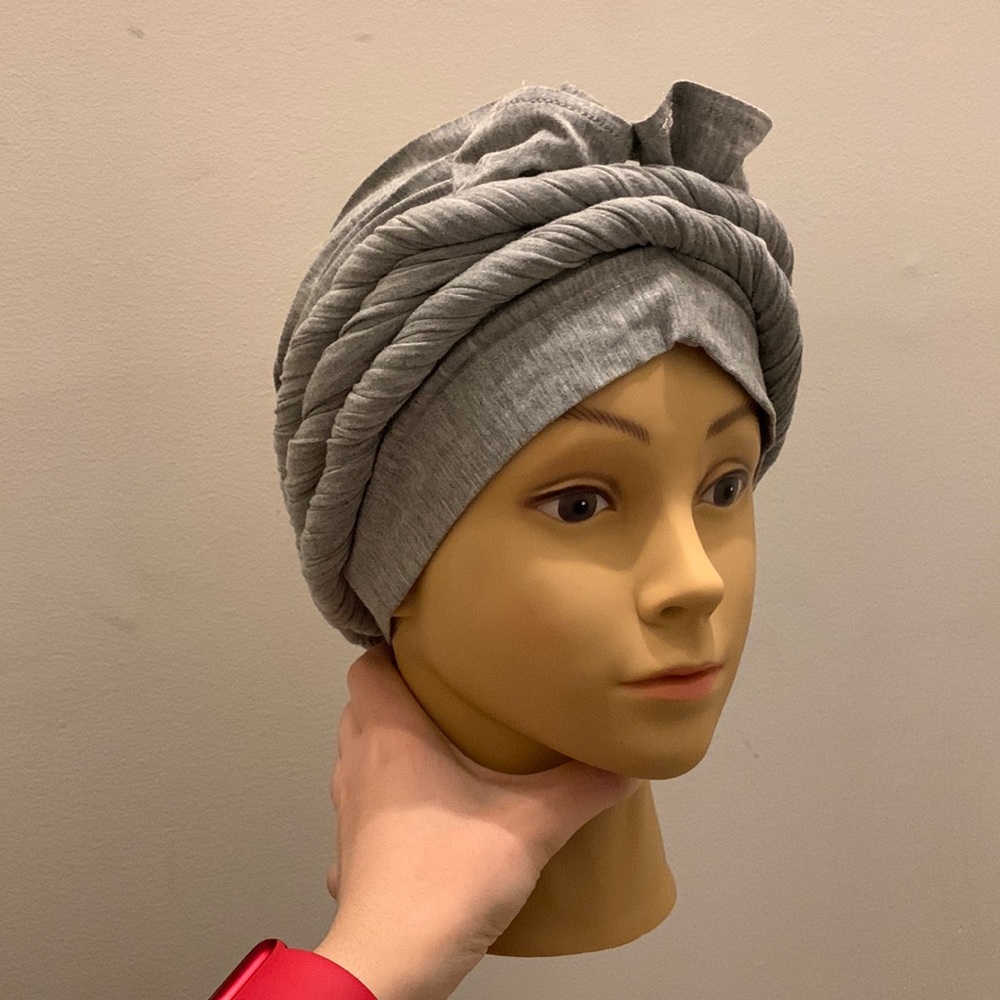 Grey Jersey Turban / Hijab Undercap